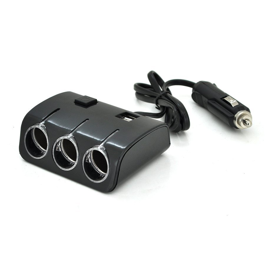 Розгалужувач автомобільний Olesson 1506 Black (12V-3*12V+2*USB Blister розгалужувач автомобільний) Olesson - купити в Україні