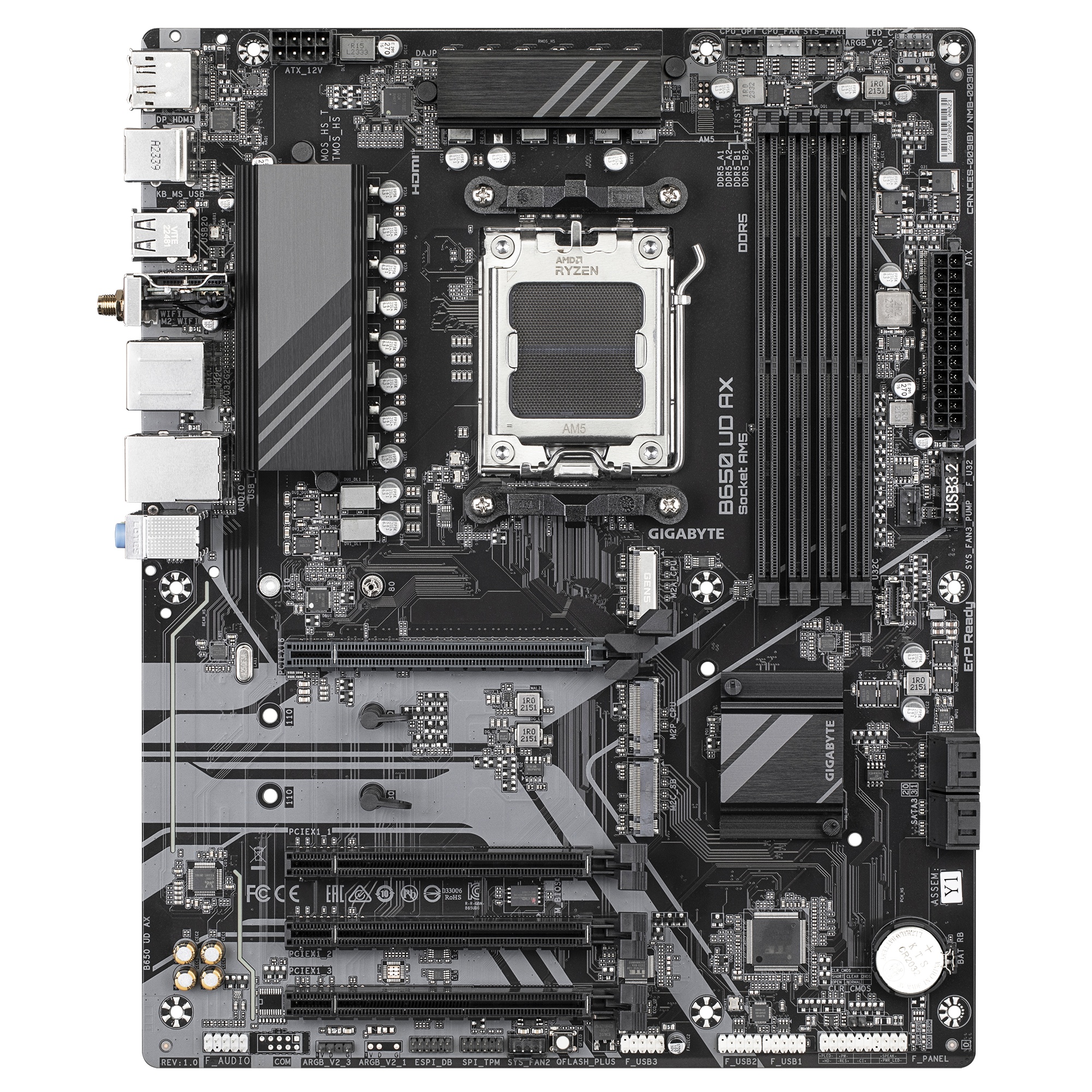Материнська плата Gigabyte B650 UD AX
