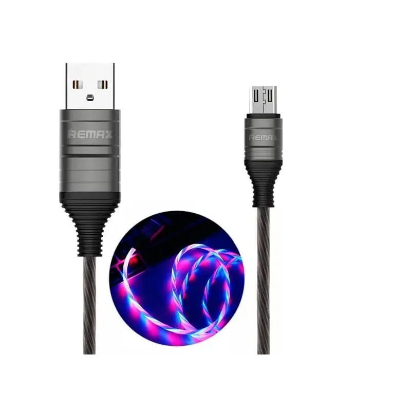 Дата-кабель Remax RC-130m USB (тато) - micro USB (тато) 1 м Black (6954851231714) Remax - купити в Україні