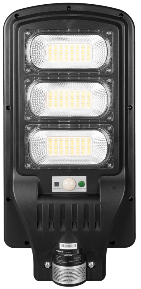 Консольний світильник Gemix GE-150 150W 6000K 24000Lm із сонячною батареєю й датчиком руху