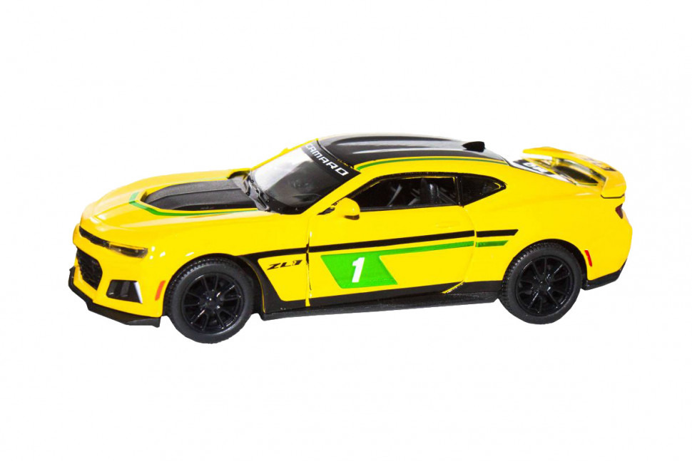 Модель автомобіля Kinsmart Chevrolet Camaro ZL1 2017 KT5399FW Yellow інерційна