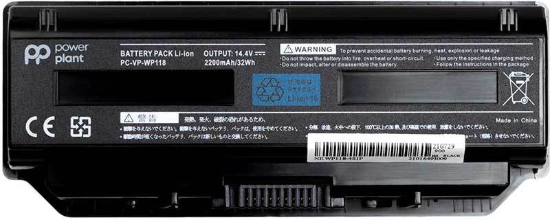 Акумулятор до ноутбука PowerPlant NB400089 NEC PC VP WP118 WP118-4S1P 14.4V 2200mAh