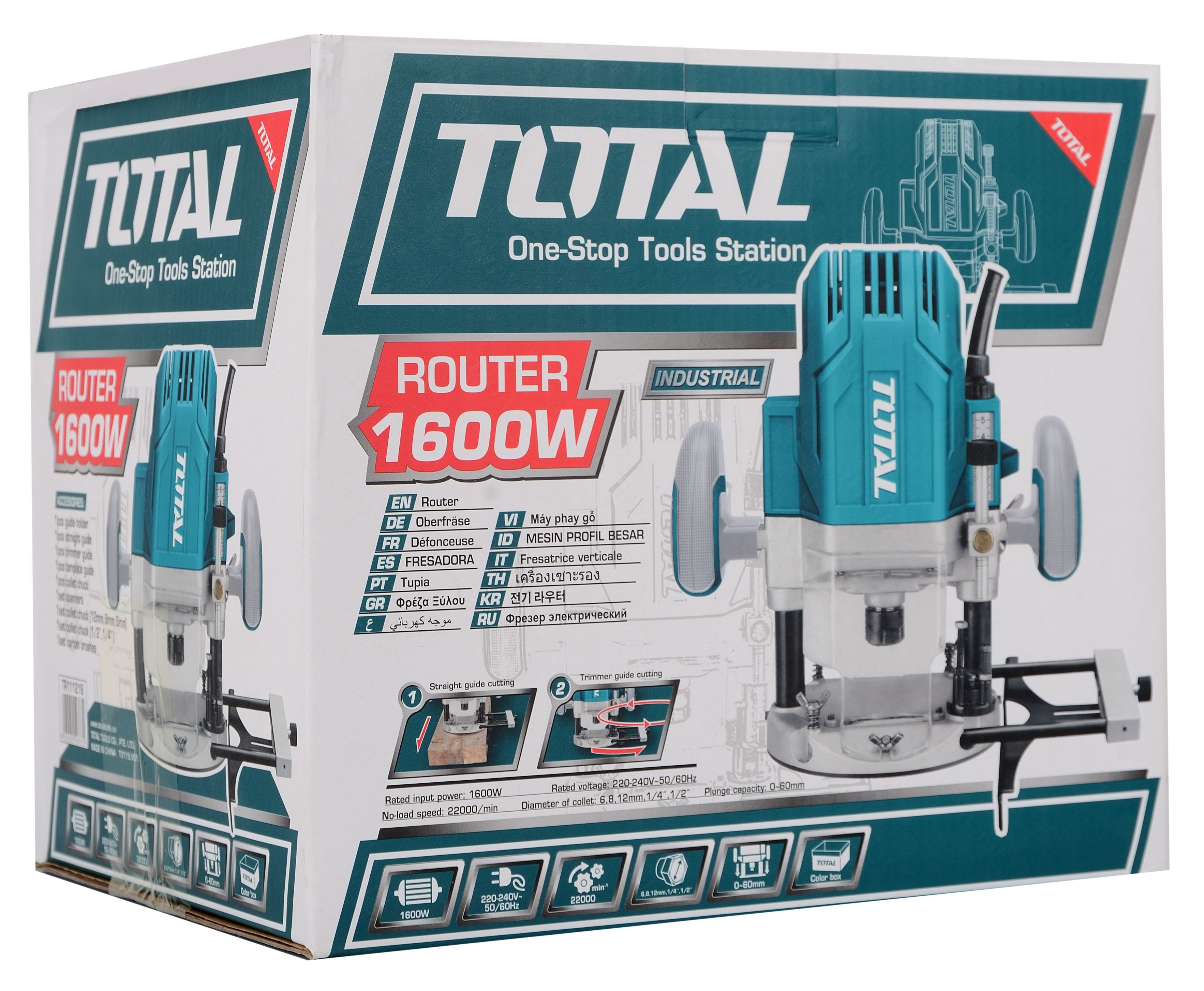 Фрезер TOTAL TR111216 Blue 1600 Вт 60 мм TOTAL - купити в Україні