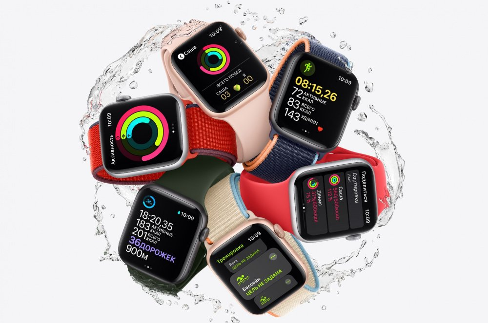 Смарт-часы Apple Watch SE GPS 40 mm Silver Aluminium Case with Abyss ...