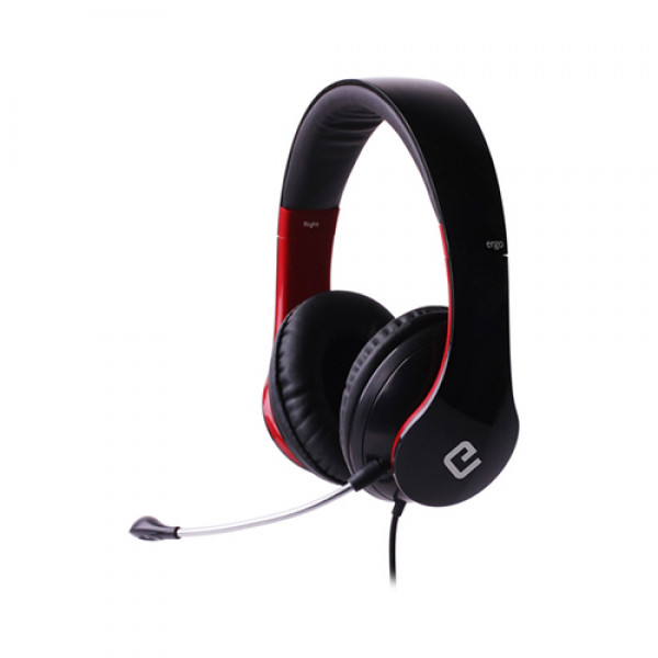 

Навушники накладні провідні з мікрофоном Ergo VM-390 Red, VM-390