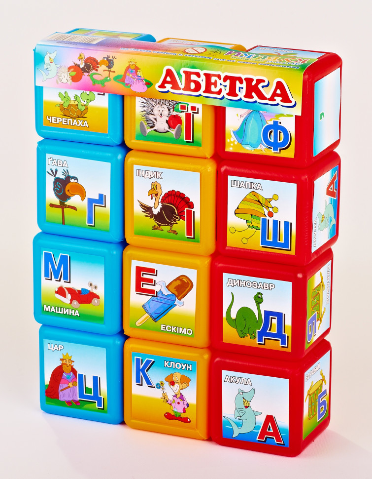 Ігрові кубики MToys Абетка 06042 12 шт