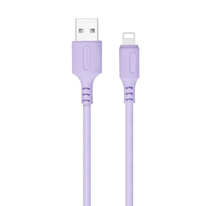 Дата-кабель ColorWay CW-CBUL044-PU 1m USB (тато) - Lightning (тато) Purple ColorWay - купити в Україні