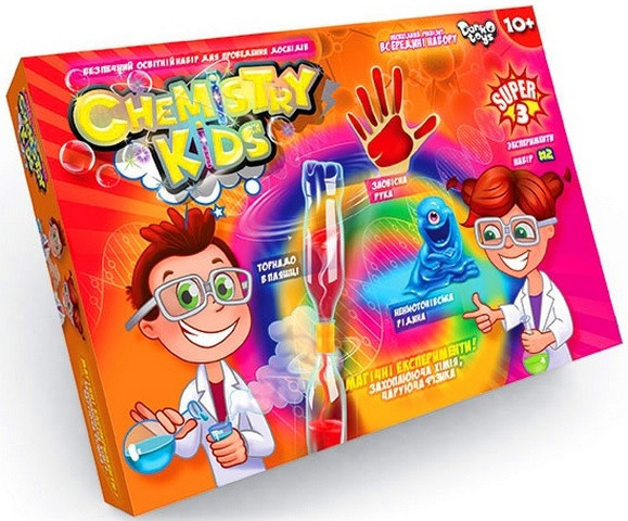 Набір для експериментів Danko Toys CHEMISTRY KIDS CHK-02-02U (для проведення дослідів) Danko Toys - купити в Україні