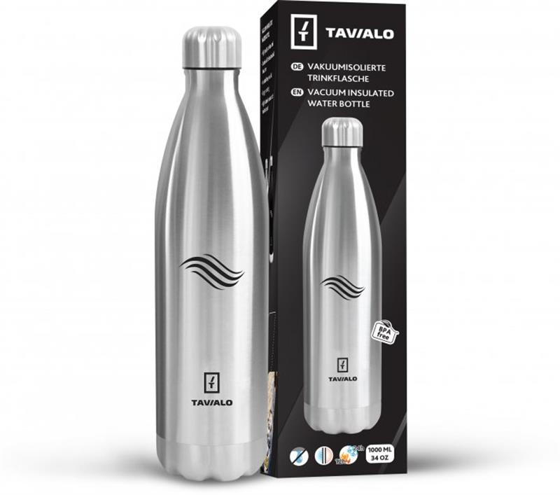 Термопляшка Tavialo 191010109 Silver 1000 мл