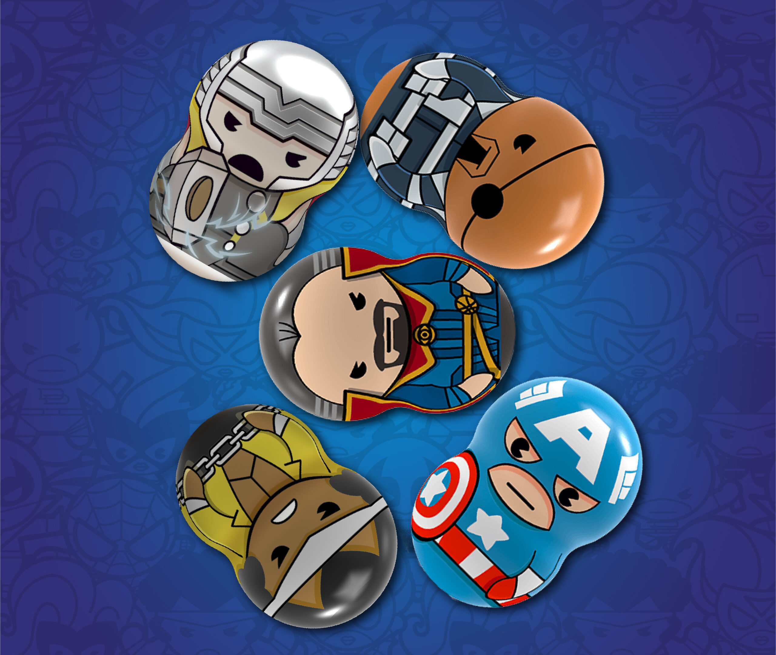 Ігрова фігурка Marvel Wooblies WBM002