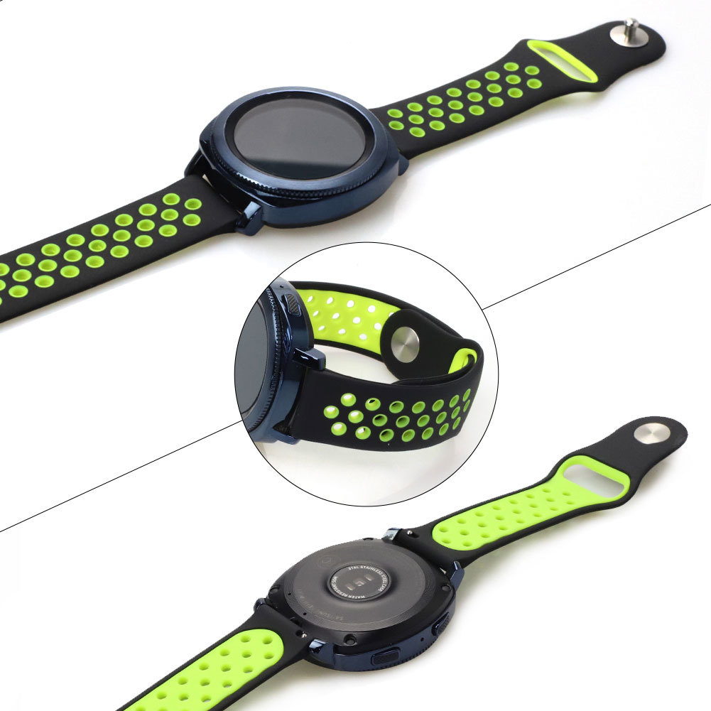 Ремінець для смарт-годинника BeCover Becover Vents Style для Huawei Watch GT/GT 2 46mm/GT 2 Pro/GT Active/Honor Watch Magic 1/2/ Black White BeCover - купити в Україні
