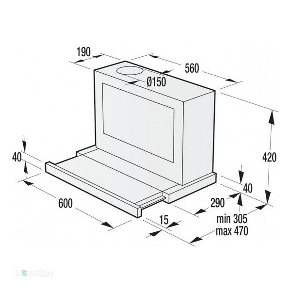 Витяжка Gorenje BHP623E8X телескопічна