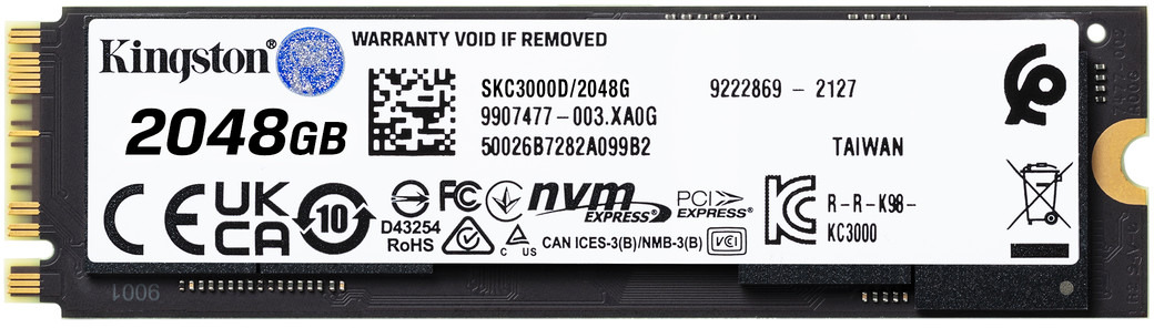 Внутрішній SSD диск Kingston KC3000 (SKC3000D/2048G) 2TB Kingston - купити в Україні