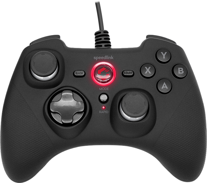 Геймпад SpeedLink (SL-650010-BK) Black RAIT PC/PS3/Switch дротовий