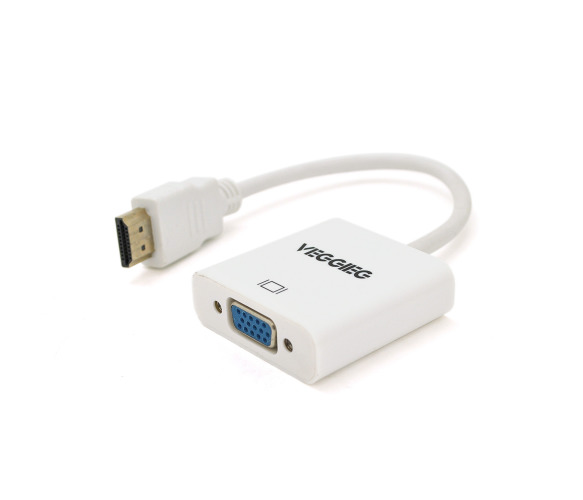 Перехідник Proinstal HDMI (тато) - VGA (мама) White