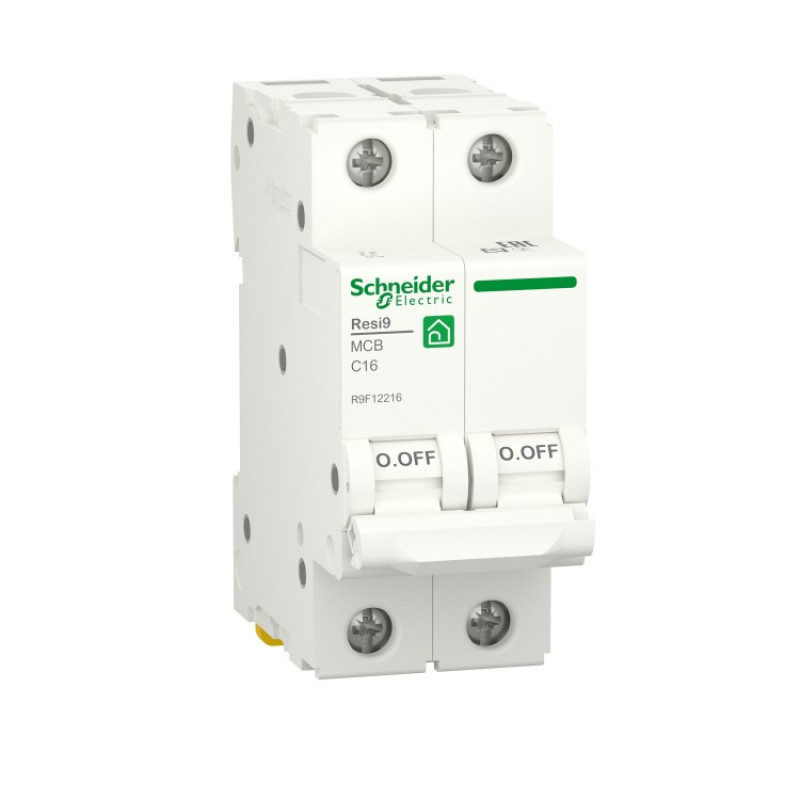 Автоматичний вимикач Schneider Electric R9F12216 2 пол. 16А С, 6kA Resi9