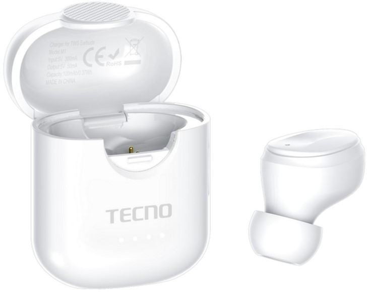 Моногарнітура Tecno Minipods M1 White Bluetooth Tecno - купити в Україні