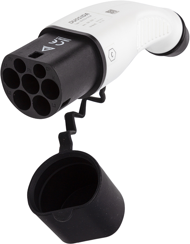 Вилка для зарядної станції електромобіля Duosida EV200184 Type 2 (Male), 32 А, 3-фазний