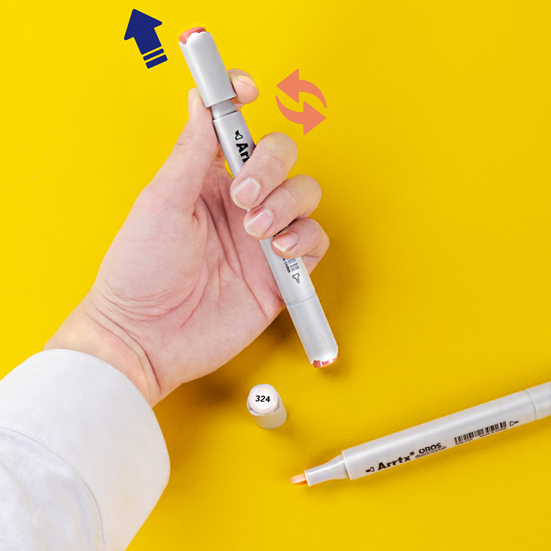 Набір маркерів Arrtx Oros ASM-03SK Brown 36 кольорів спиртові