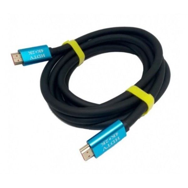 Відео-кабель Merlion 19119 HDMI(тато)HDMI(тато), 5m Black 4KV2.0