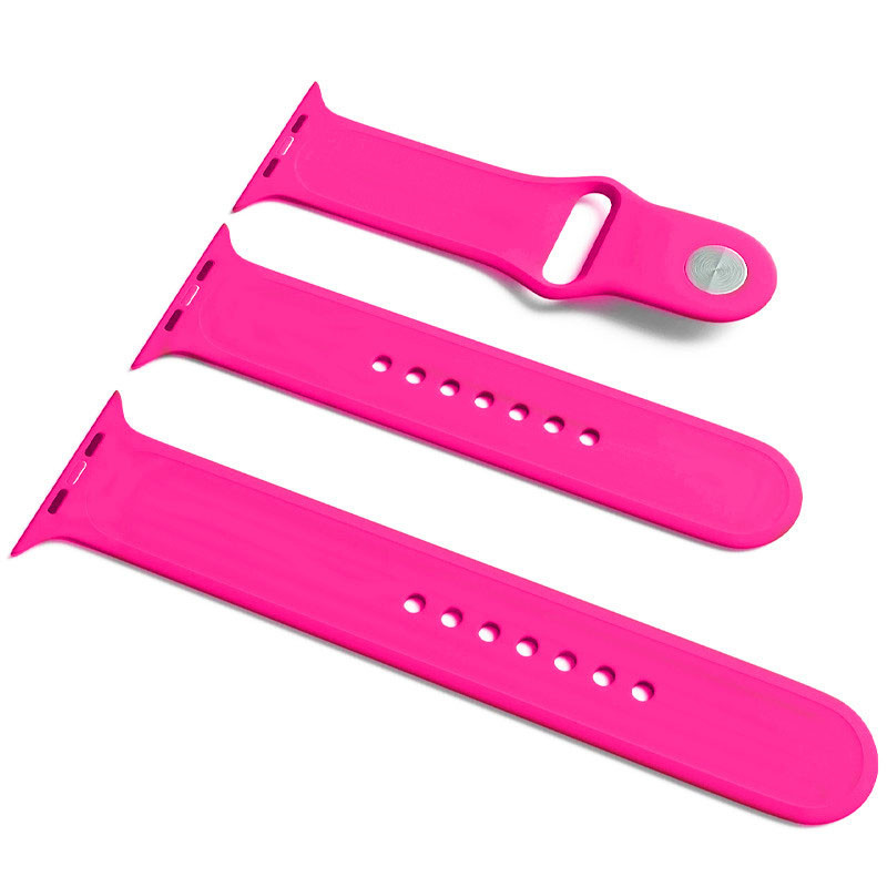 Ремінець для смарт-годинника EpiK для Apple Watch Sport Band 38/40 (S/M and M/L) 3pcs Barbie pink (0000 EpiK - купити в Україні