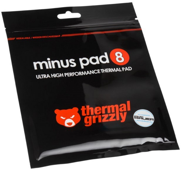 Термопрокладка Thermal Grizzly Minus Pad 8 TG-MP8-30-30-20-1R 30x30x2 мм
