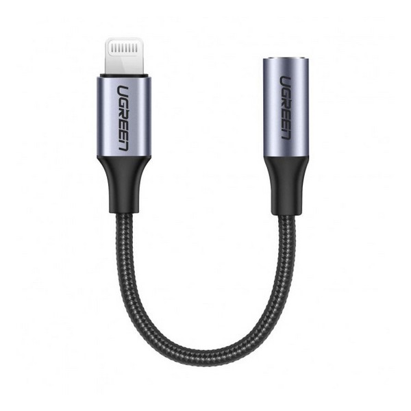 Перехідник Ugreen Lightning (тато) - 3.5mm mini jack (мама) Black