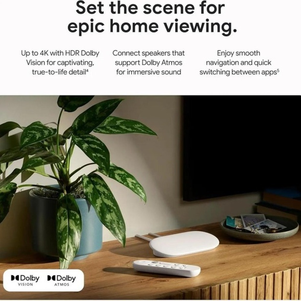 Медіаплеєр Google TV Streamer 4K Porcelain купити, ціна та відгуки