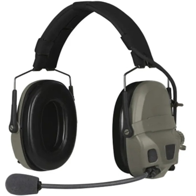 Захисні навушники Ops-Core AMP Communication Headset-Connectorized. NFMI Green верхній тримач (N101153-02-0006)