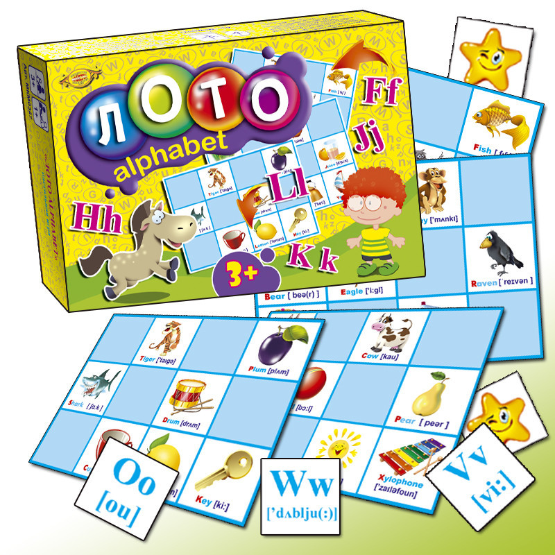Настільна гра Мастер Лото ALPHABET MKM0327 на англ. мові Мастер - купити в Україні