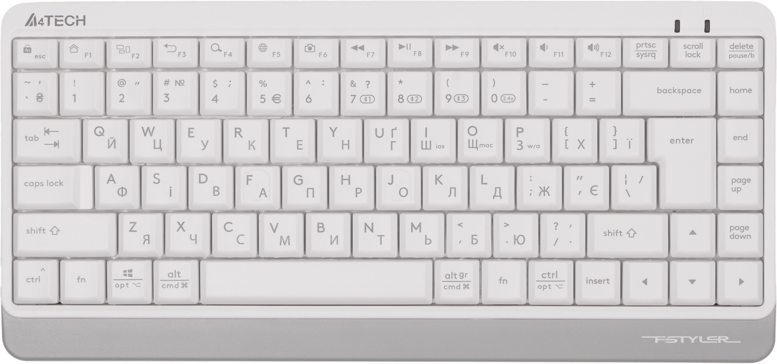 Клавіатура A4Tech Fstyler FBK11 White Wireless (ENG/UKR/RU)
