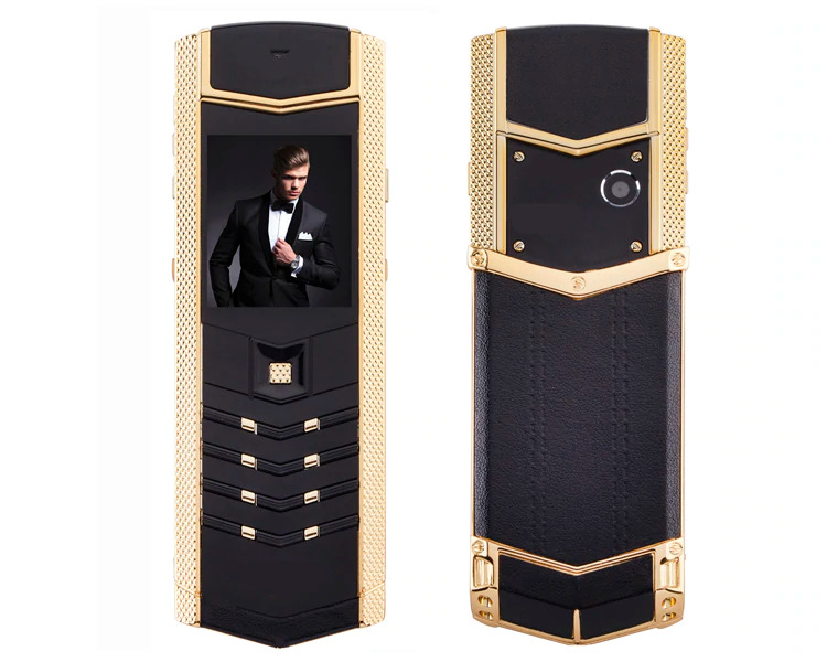 Кнопковий телефон H-Mobile V1 (Hope V1) Black Gold Vertu design