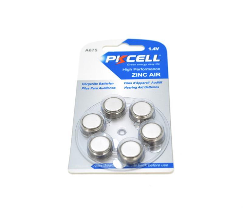 Батарейка Pkcell ZA675 Silver BL 6шт (ZA675-6B/20410)