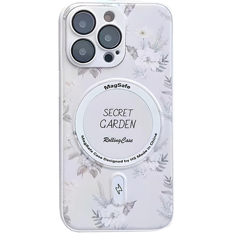 Чохол-накладка EpiK Secret Garden with MagSafe для Apple iPhone 16 Pro (6.3) White (00000074299_5) EpiK - купити в Україні