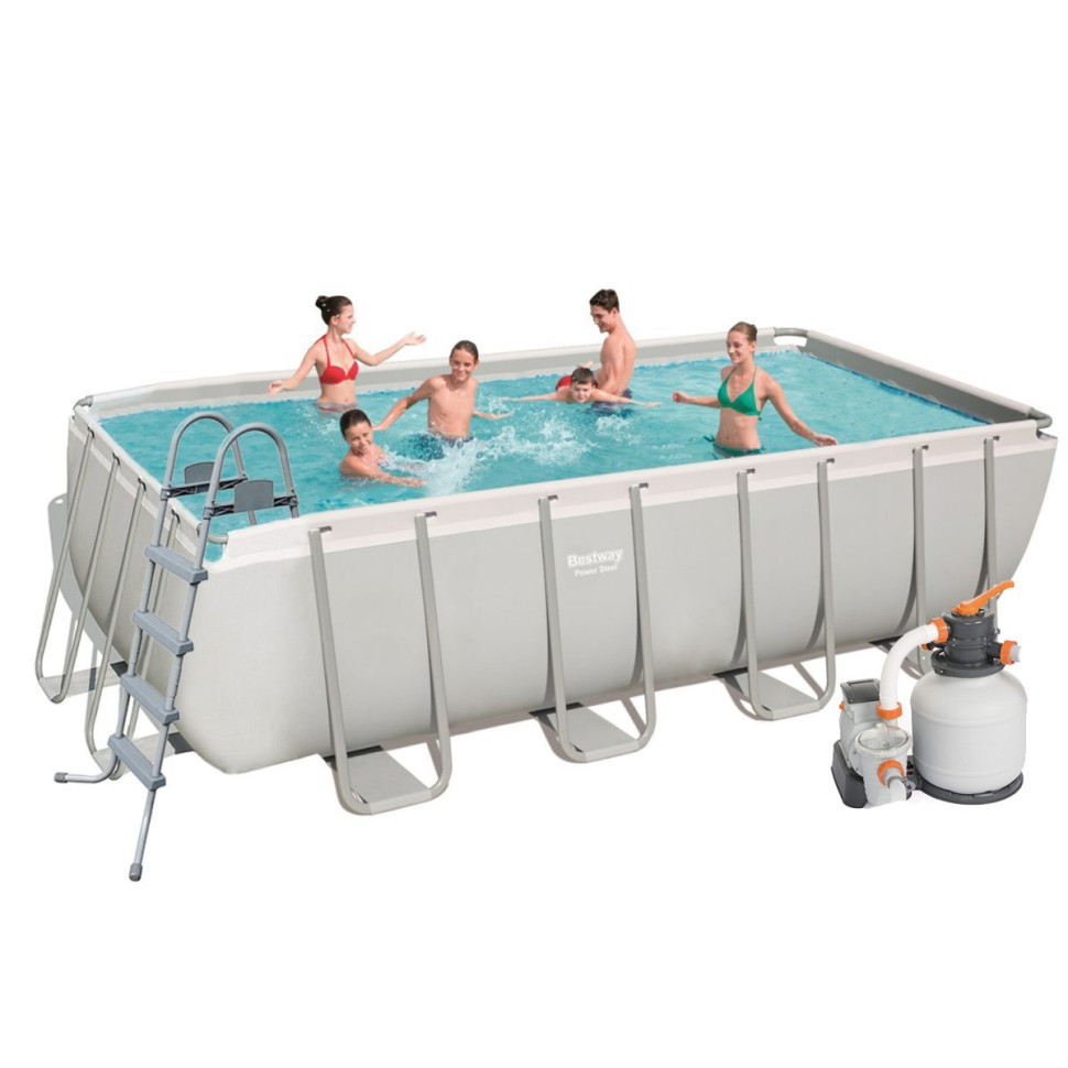 Басейн Bestway 56671 White каркасный (488-244-122см), 11532 л