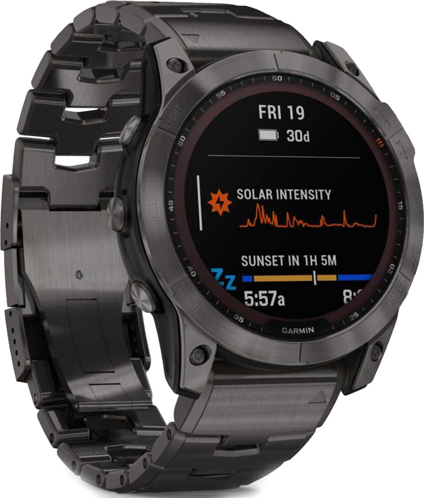Смарт-часы Garmin Fenix 7X Sapphire Solar Carbon Gray DLC Titanium with ...