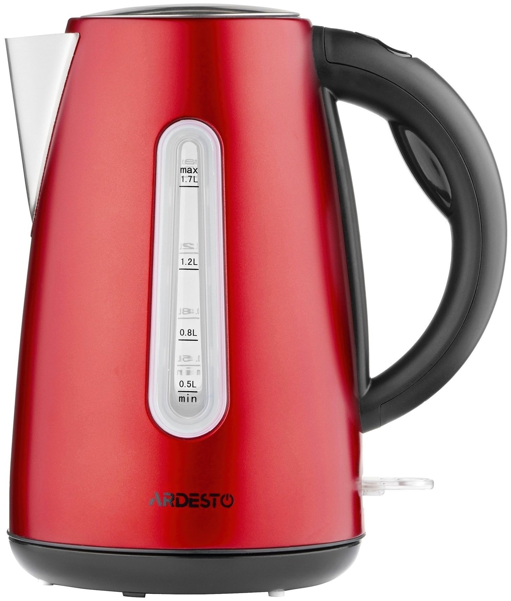 Електрочайник Ardesto EKL-F300R 1.7л/2150Вт/strix контроль/нерж сталь/червоний