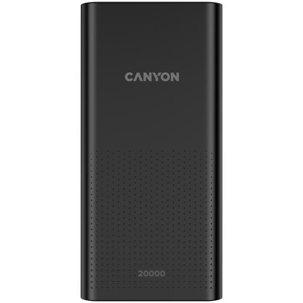 Зовнішній портативний акумулятор Canyon PB-2001 20000mAh Black 10W