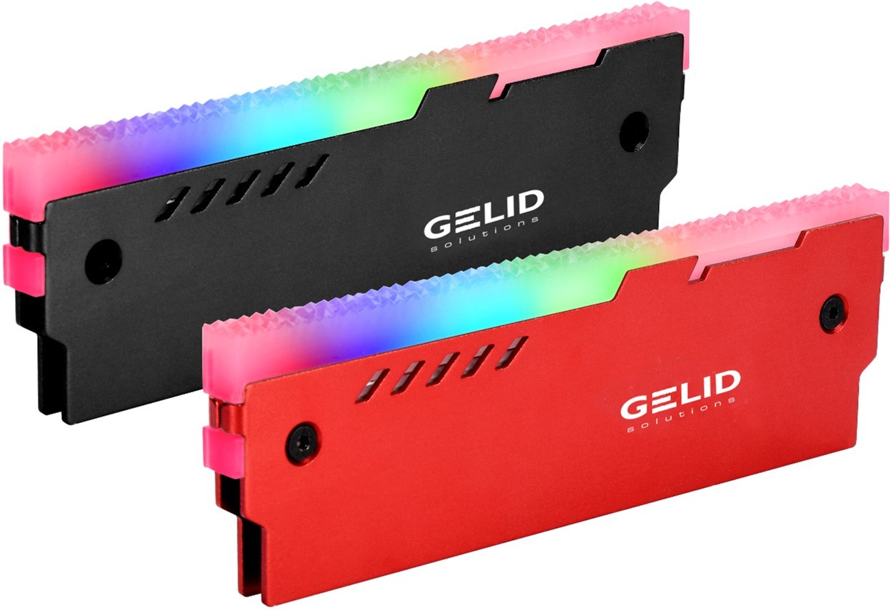 Кулер для ПК GELID Solutions Lumen RGB RAM Memory Cooling Red