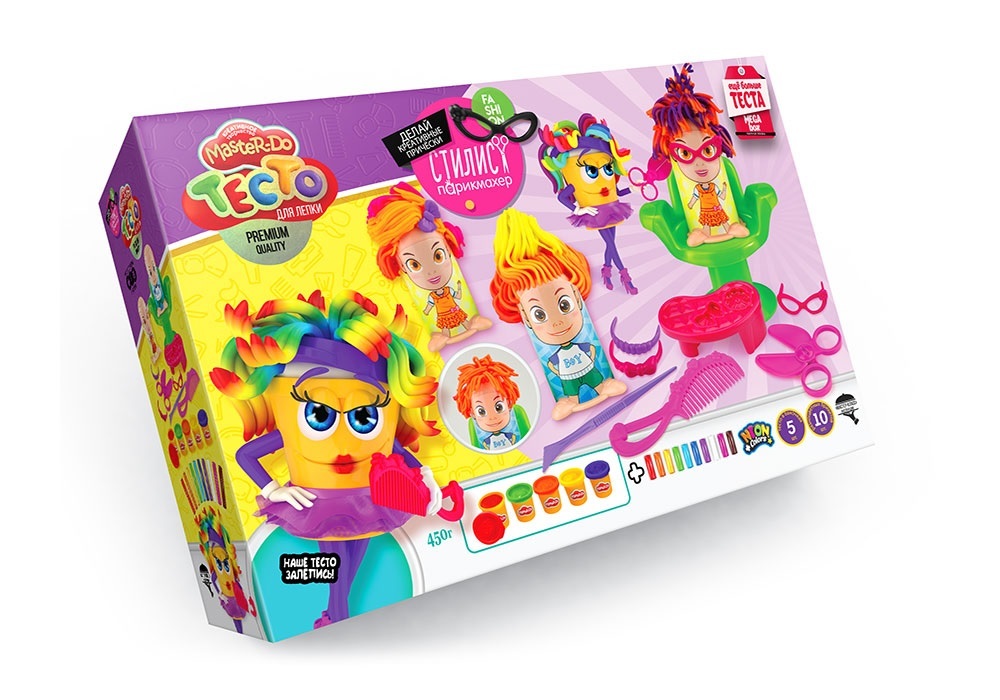Набір для творчості Danko Toys TMD-13-01U тіста для ліплення Master Do Стиліст-перукар