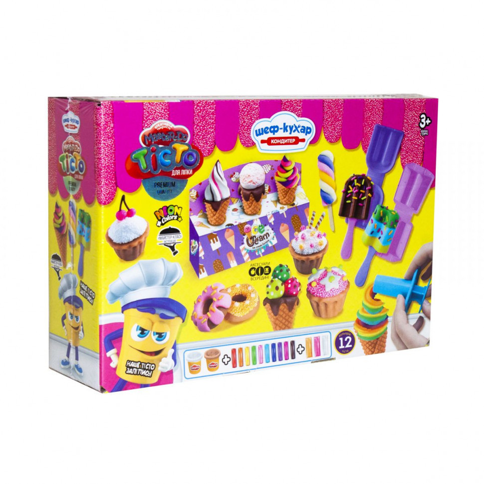 Набір для творчості Danko Toys TMD-10-03U тісто для ліплення Master Do шеф-кухар кондитер Danko Toys - купити в Україні