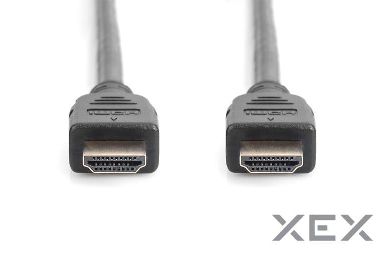 Відео-кабель Digitus 5m HDMI (тато) - HDMI (тато) Black AK-330124-050-S