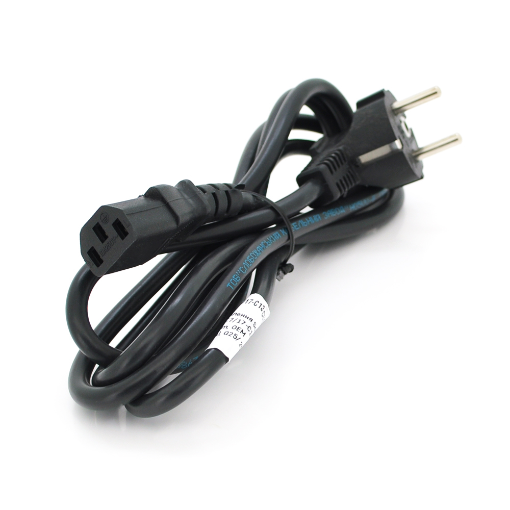 Кабель живлення Ritar PC-186 CEE7/17-C13CU18-1m Black