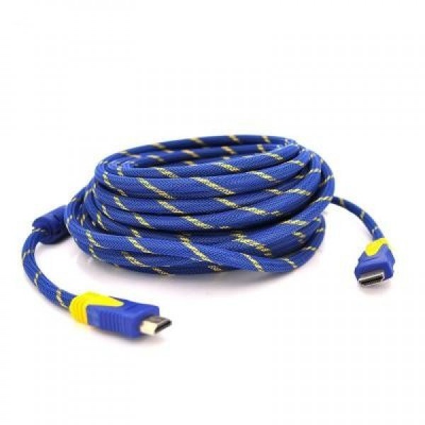 Відео-кабель Voltronic YT-HDMI(M)/(M)NY/BL-15m Blue Gold HDMI to HDMI 15.0 m