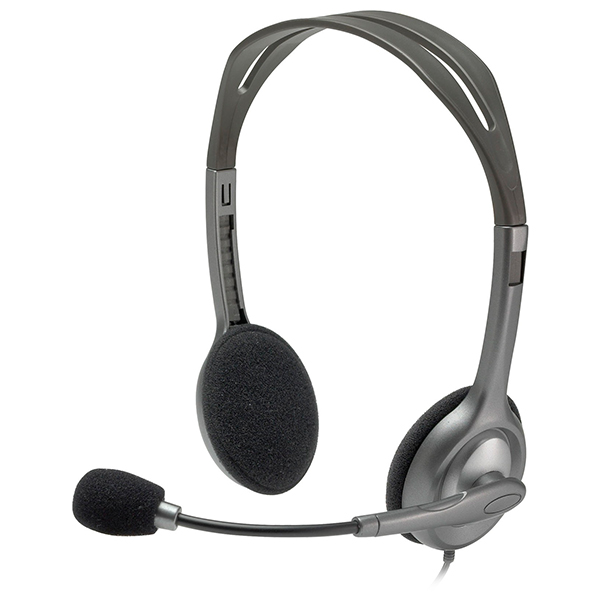 

Навушники накладні провідні з мікрофоном Logitech H111 Stereo Headset Black, Logitech H111