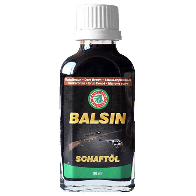 Мастило для зброї Ballistol Balsin Schaftol 50мл Dark Brown для догляду за деревом (23150) Ballistol - купити в Україні