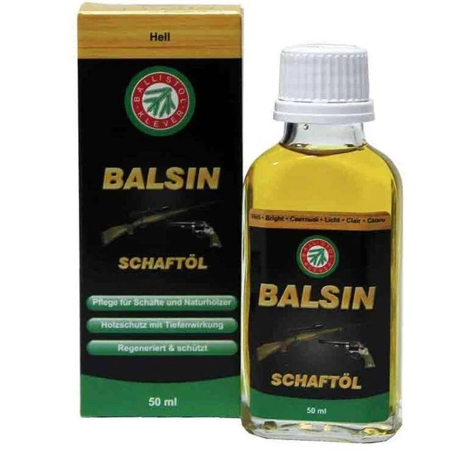Мастило для зброї Ballistol Balsin Schaftol 50мл для догляду за деревом світлий (23030) Ballistol - купити в Україні