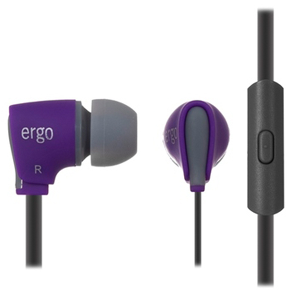 

Навушники вакуумні провідні з мікрофоном Ergo VM-110 Violet, VM-110