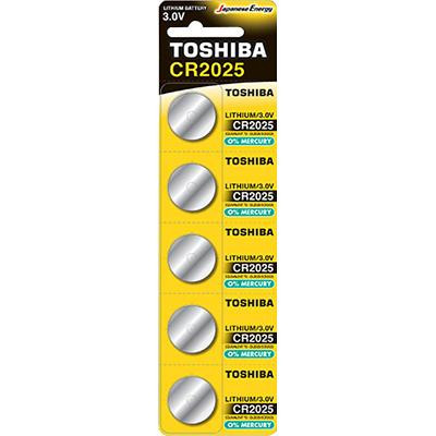 Батарейка Toshiba CR-2025 bat(3B) Lithium 5шт (00152702) Toshiba - купити в Україні