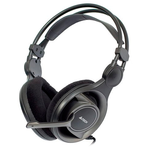 

Навушники накладні провідні з мікрофоном A4Tech HS-100 Black, HS-100